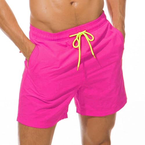 Board Shorts Without Liner Men's Swim Trunks 5 Inch Inseam Quick Dry Swimming Shorts for Men Beach