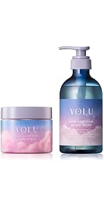 YOLU ボディスクラブ 6個セット Amazon | YOLU ヨル ボディスクラブ ボディソープ セット リラックス