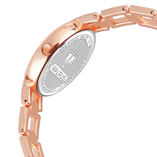 Image of Walrus Analog Metal Strap Wrist Watch for Women - Thin Chain Type Women's Watch for Gift