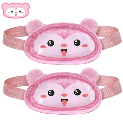 2PCS-Baby Fever Relief ice Pack，Boo Boo Ice Pack, Kid Reusable Ice Pack, Hot Cold Pack for Kid Injuries, Wisdom Teeth, Baby Colic, Gas and Upset Stomach, Pain Relief, Fever, Headache