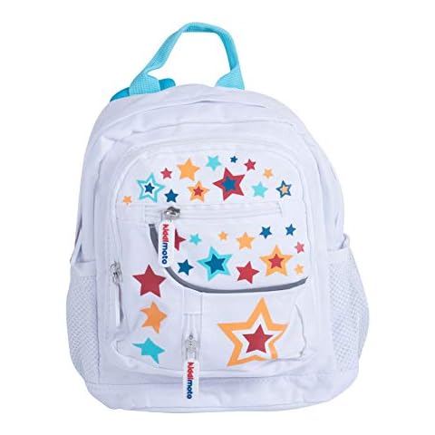 Kiddimoto Stars Kids Backpack with Safety Strip Cover