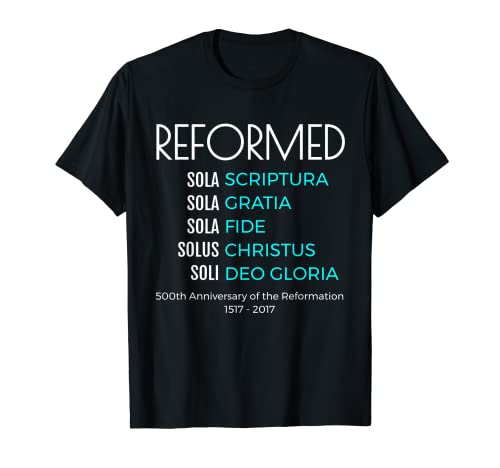 Reformation Day 5 Solas 500th Anniversary T-shirt Camiseta