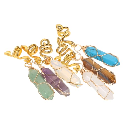 Maintien stable garanti avec ces bijoux cheveux dreadlocks vintage en pierre naturelle