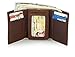 Stealth Mode Trifold Leather Wallet for Men with ID Holder and RFID Blocking (Brown)