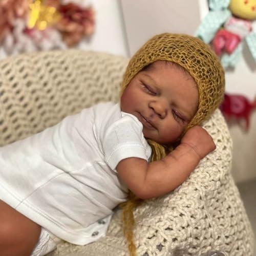 Muñeco Reborn Bebé Negro de Silicona 48 cm miniatura 5