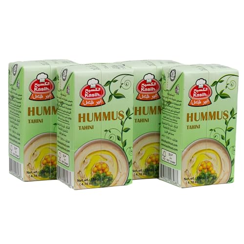 Generisch Kasih - Hummus bi Tahina Arabisches Kichererbsenpüree 4 x 135 g Packung