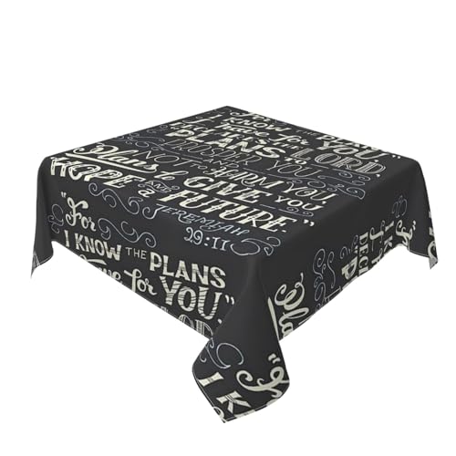 Nappe carrée 152x152 en polyester imperméable décore votre table