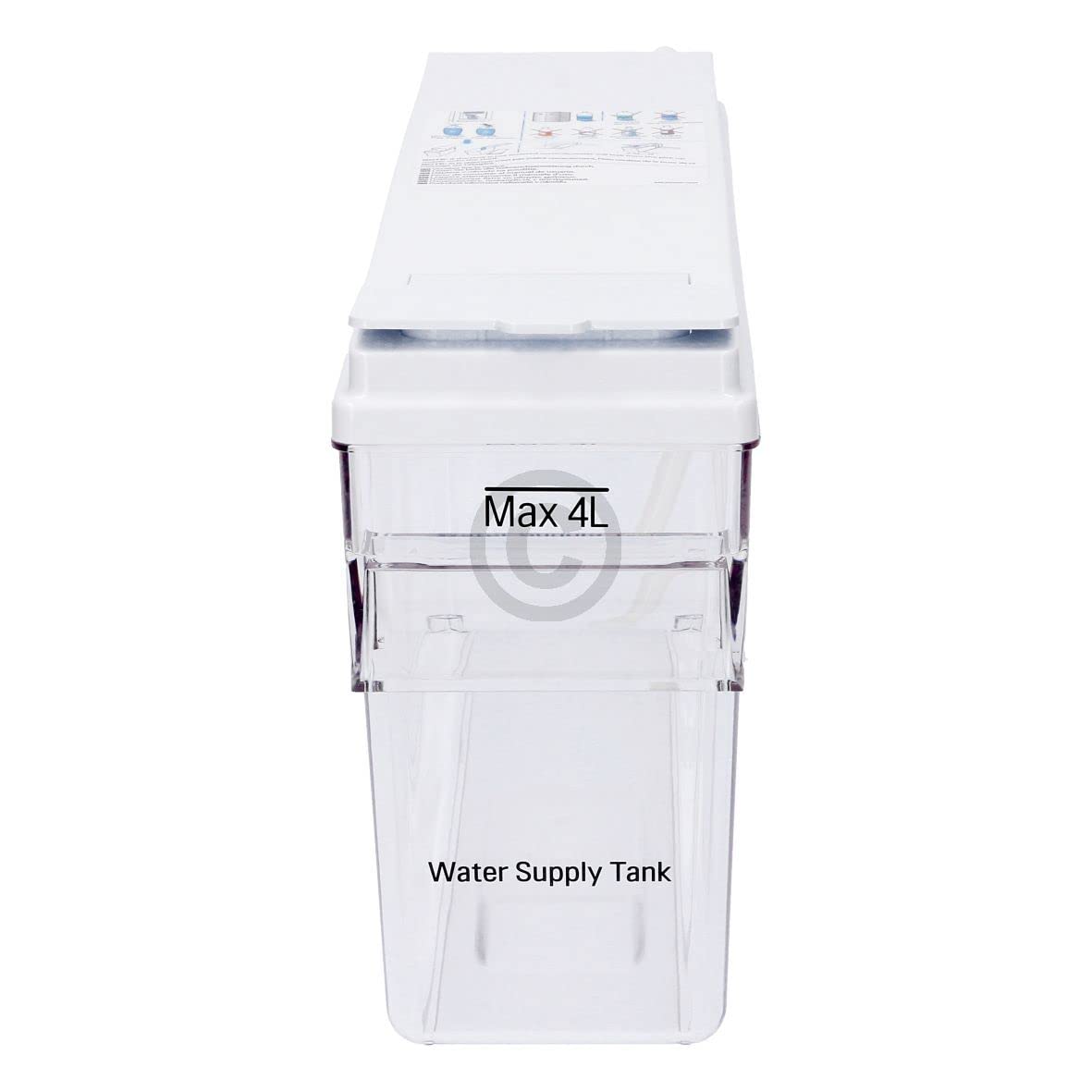 Wassertank 4Liter mit Deckel kompatibel mit LG AJL74372102 für KühlGefrierKombination