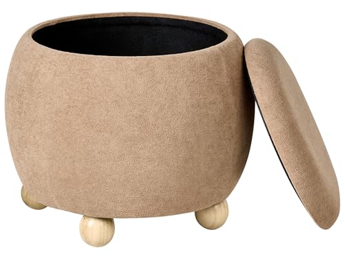 Beliani Puf Elegante con Espacio de almacenaje