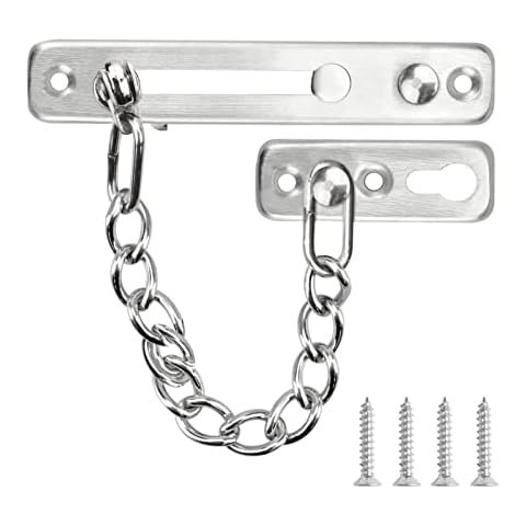 JOLIGAEA Cadena de Puerta de Seguridad de Acero Inoxidable Cover