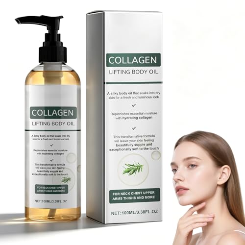 Collagen Oil for Skin Tightening Collagen Lifting Body Oil Skin Tightening for Scars Wrinkles and Stretch Marks Natural Ingredients for All Skin Types (1 Pack)