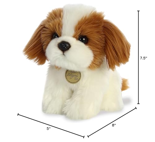 Aurora(r) Adorable Miyoni(r) Tots Shih Tzu Pup Stuffed Animal - Lifelike Detail - Cherished Companionship - Brown 11 Inches - Image 4
