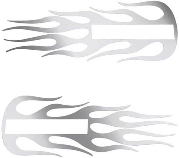 Replacement for Kenworth T800 Year 1989 Stainless Steel Hood Emblem Accent Flame by Technical Precision