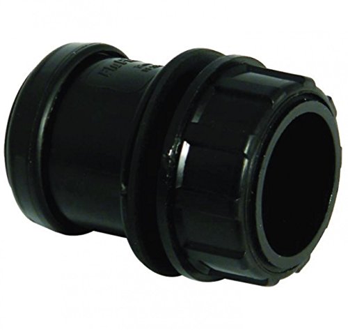 FLOPLAST 32mm Black Pushfit Waste Tank Connector - Bag of 5