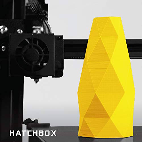 Image of HATCHBOX 3D PLA-1KG1.75-YLW PLA 3D Printer Filament, Dimensional Accuracy + /- 0.05 mm, 1 kg Spool, 1.75 mm, Yellow