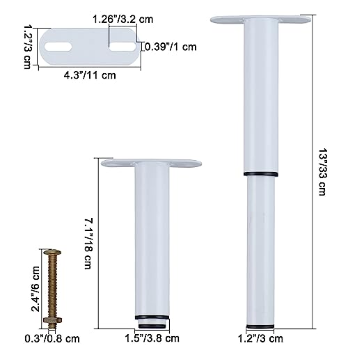 JUMPENGATP Set of 2 Feet for Furniture Furniture Feet, Height Adjustable 180-330 mm, Cabinet Feet Made of Stainless Steel - Image 2