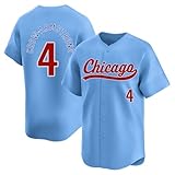 Custom Mens/Women/Youth Chicago Blue Pete Crow-Armstrong Baseball Stitched T-Shirt for Sports Fan