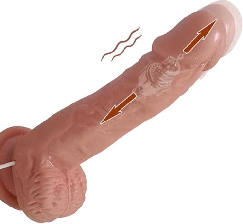 Thrusting Dildo Sex Toys Dildos - Adult Sex Toy Realistic Vibrator Dildo for Clitoral G-spot Anal Stimulation, 8 inch Dildo Vibrators for Women for Couples Pleasure with Thrusting & Vibrating Modes 1