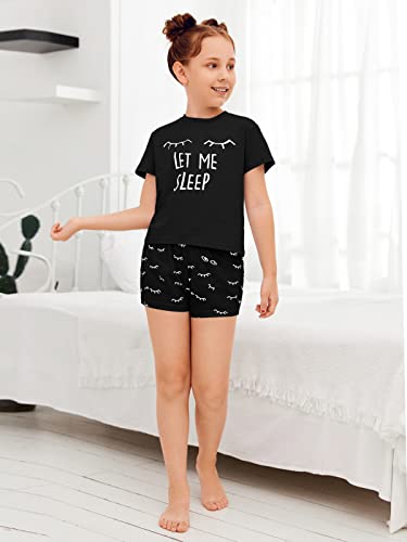Image of Kingdenergy Girls Summer Cute Print Shorts Set T-Shirt and Short Pant 2 Piece Outfits Clothing Sets