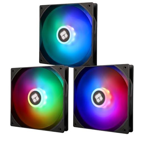 Thermalright TL-C14C-S X3 140mm Silent Cooling Fan,Black Compurter Cooling Fan,CPU Coolers with 1500RPM High Speed,4-Pin PWM Connector,3 Packs