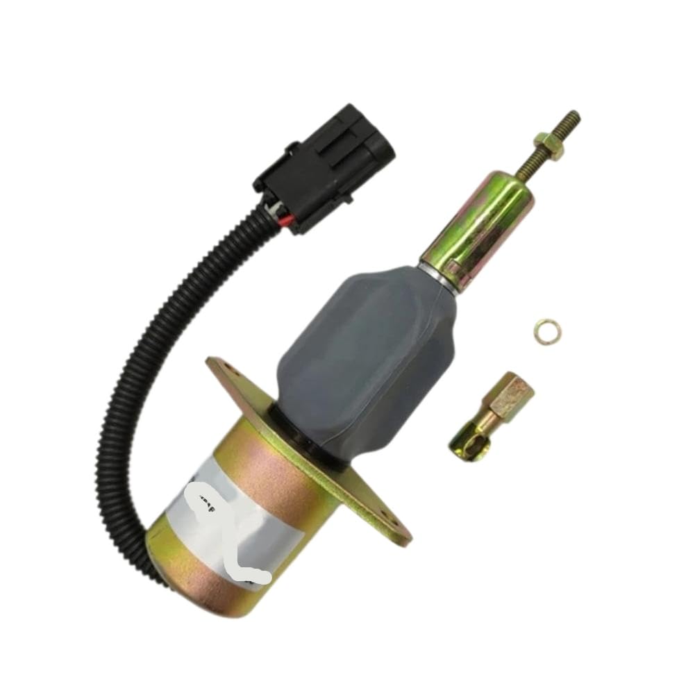 Ammucksvv 24V Fuel Shut Off Stop Solenoid Compatible With Cummins 6Ct 8.3L Engine 12V 3928161 3930234 3964624(24V)
