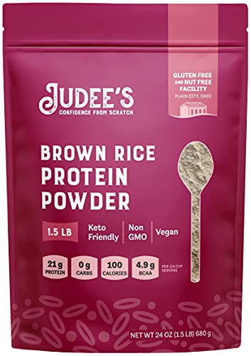 Judee's Small Protein Bundle: Brown Rice Protein Powder 1.5 Lb, Pea Protein Powder 1.5 Lb, Egg White Protein Powder 2.2 Lb #TOP1