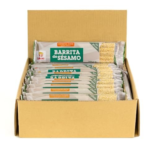 Caja 45x Barritas de Sésamo Bio 20g | Snack Ecológico y Crujiente | Fuente de Energía Natural | Sin Gluten y Vegano