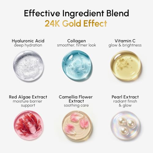 Image of MAREE 24K Gold Under Eye Gels for Puffiness - Collagen & Hyaluronic Acid