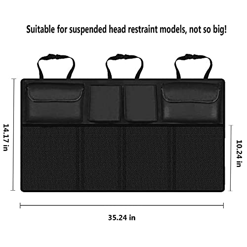 Kolodogo Car Trunk Organizer, Backseat Hanging Organizer With 8 Large Storage Bag Super Capacity, Waterproof Trunk Storage Bag For Suv Car, Black #TOP3