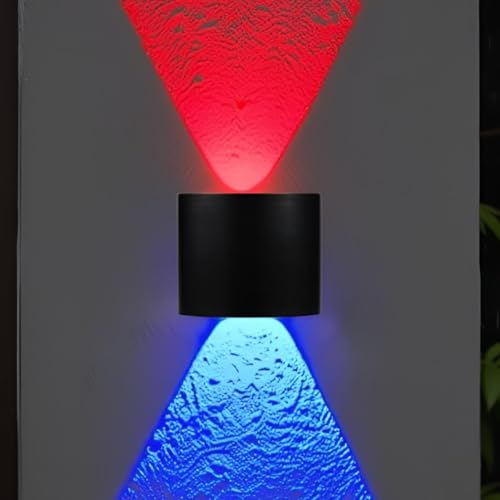 Image of Waterproof Up Down Led Wall Lamp, Aluminium IP65 Body 1+1 Ray, Multycolor, Indoor /Outdoor Decorative Wall Sconce Light(2 Ray Multy)