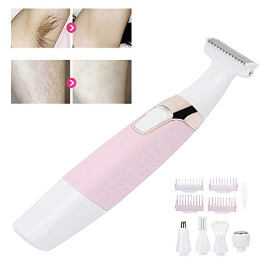 Barbeador feminino, máquina de depilação 5 em 1 indolor, depilador elétrico, recarregável por USB, removedor de pelos para mulheres, lábios, axilas, área do braço