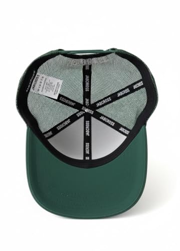 Image of Southpaw Premium Twill Cotton Baseball Cap 270 GSM Durable Fabric Structured Crown Adjustable Mesh Back Casual Outdoor Streetwear Headwear Green