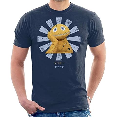 Zippy Retro Japanese Rainbow Men's T-Shirt Cover