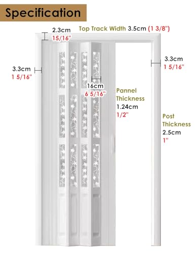Porte accordéon blanche en PVC pour optimiser l'espace d'une buanderie étroite