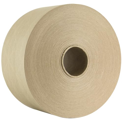 Intertape Polymer Group K7450 Industrial Central 260 Medium Duty Reinforced Water Activated Tape, 3" Width, 450' Length, Natural, Pack of 10