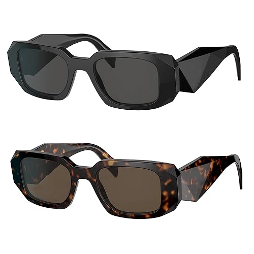 BUTABY Trendy Rectangle Sunglasses for Women Men Retro Sun Glasses Vintage Fashion Square Frame