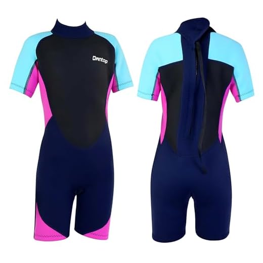 Yueta Kinder Neoprenanzug-2.5mm Neopren Shorty Neoprenanzug Teenager Einteilig UV-Schutz 50+ Badeanzug zum Tauchen, Schwimmen, Surfen