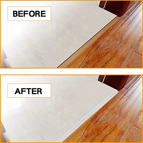 Floor Transition Strip Self Adhesive, Pvc Carpet & Floor Edging Trim Strip Suitable For Carpet Threshold Transition (3Mm, 20Ft, White) #TOP6
