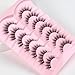 Lashes Natural Cat Eye Lashes Wispy Eyelashes 15mm False Eyelashes Wispy Lashes 3D Volume Strip Eyelashes Thin Cotton Band Soft Fake Eyelashes False Lashes Pack 7 Pairs Siligli