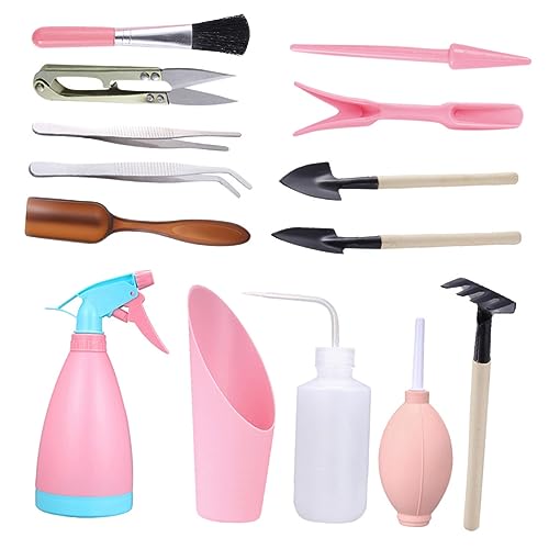 JOINPAYA Kit De Plantation Succulentes 14 Pièces Mini Outils De Jardin à Main pour Jardinage Intérieur Et Extérieur Conception Ergonomique Matériau Solide Couleur Aléatoire