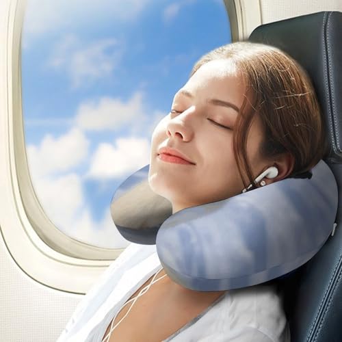 Almohada viscoelástica U en forma de viaje 30 cm miniatura 3