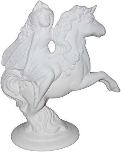 Ella The Fairy and Her Unicorn - Stunning Detail - Paint Your Own Mystical Ceramic Keepsake