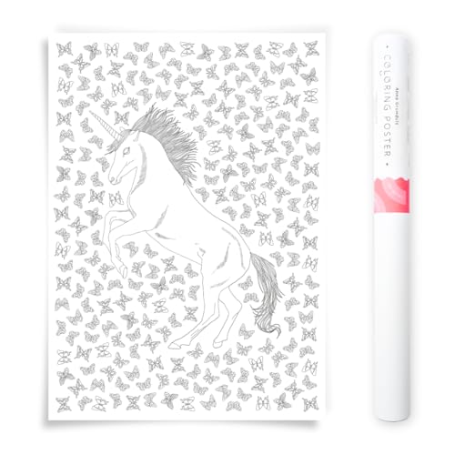 Poster Licorne à Colorier : l'idée cadeau créative pour anniversaire