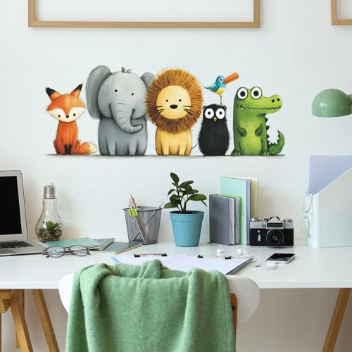 Vinilos decorativos animales selva en vinilo impermeable miniatura 4
