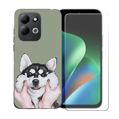 BMPNLSZ �K�p Redmi 17 5G ?�g�уP�[�X + HD �ی�t�B���� - LLM8 | HD�����K���X�ɓK�����ėpTPU�ی�J�o�[�A�V���J�Q���V�F���o���p�[�ی�o�b�N�V�F��-�K�p Redmi 17 5G�ɓK����9�d�x�X�N���b�`�h�~�X�N���[����