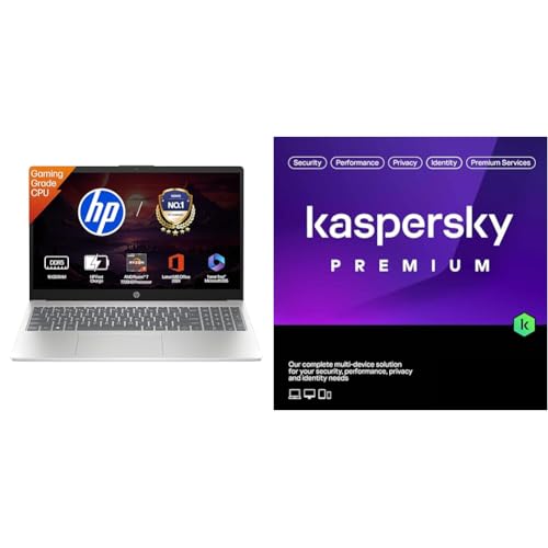 Image of HP 15, AMD Ryzen 7 7735HS (16GB DDR5,512GB SSD) FHD, Anti-Glare, Micro-Edge, 15.6'' /39.6cm, Win11, M365 Basic(1yr)* + Kaspersky Premium 1 Device 1 Year (Physical Pack)