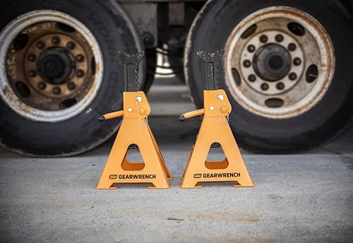 Image of GEARWRENCH 12 Ton Ratcheting Jack Stands - Pack of 2 | GWJS12T