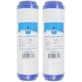 2-Pack Replacement for 3M Aqua-Pure SS8 EPE-316L Granular Activated Carbon Filter - Universal 10-inch Cartridge Compatible with 3M Aqua-Pure Whole House Stainless Steel Filter Housing - Denali Pure