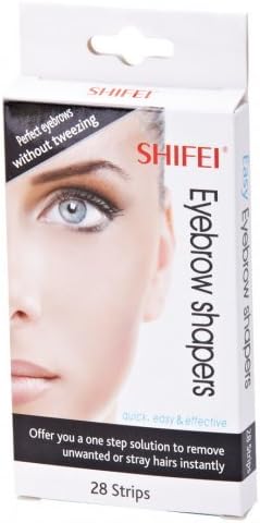 Shifei Eyebrow Shapers- Quick, Easy & Effective- One Step Solution to Remove Unwanted Stray Hairs Instantly- Perfect Eyebrows Without Tweezing- 28 Strips