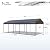 PHI VILLA 12x25 ft Carport, Metal Carports Canopy Heavy Duty Car Port Portable Garage with Galvanized Steel Roof Multi-Use Shelter, Sturdy Outdoor Car Ports for Cars, Boats and Tractors
